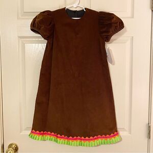 NWT Mulberry St. Chocolate Brown Corduroy Dress